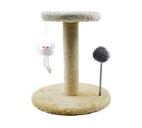 Grand arbre à chat multi-niveaux, poteau d'escalade en bois velours anti-basculement | Activités d'intérieur pour animaux de compagnie, aire de jeux pour chatons, chats, jouet interactif largement