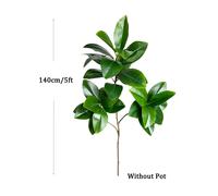 Grand Arbre Ficus Artificiel 70-135cm,Fausses Plantes En Caoutchouc,Branche De Feuilles De Violon En Plastique Pour La Maison,Jardin,Décoration Intérieure Et Extérieure - Type 140cm 3forks #B