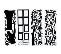 Grand Autocollant Mural D'arbre Généalogique, Autocollants Muraux D'arbre 3D, Autocollant Mural D'art Bricolage, Cadres Photo D'arbre à Mémoire, Braches D'arbre Généalogique, Autocollants Muraux De Ca