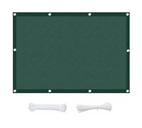 Grand auvent de terrasse respirant, protection UV à 95 %, idéal pour les fêtes en plein air, avec une corde gratuite, 4,5 x 8,5 m, vert foncé