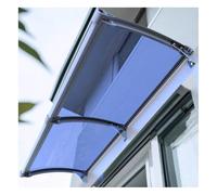 Grand auvent pour fenêtre, support en aluminium, abri de pluie, pergola de patio extérieur, 100 x 280 cm, parfait pour la protection de véranda et de terrasse