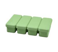 Grand Bac À Glaçons Avec Couvercle Pour Congélateur - Moule À Glaçons Pour Whisky Avec Couvercle - Gadget de Cuisine en Silicone à 4 Cases pour Cubes Rafraîchissants pour Préparation de Boissons Vin T