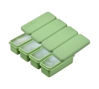 Grand Bac À Glaçons Avec Couvercle Pour Congélateur - Moule Grand Format pour Whisky - Gadget de Cuisine en Silicone à 4 Cases pour Cubes Rafraîchissants pour Préparation de Boissons Vin Tequila Brand