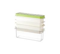 Grand bac à glaçons avec solution de rangement compacte pour réfrigérateur - Démoulage facile - Moules à boules pour boissons et desserts - Grands cubes ronds