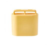 Grand bac à glaçons en silicone transparent pour whisky, cocktails et boissons froides (jaune double)