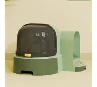 Grand Bac à Litière pour Chats Fermés, Type de Tiroir, Litière de Kitty Extra Grande, Pot de Chat pour Les Grands Chats, Facile à Nettoyer, Anti-Fuite, Inclure Le Scoop, Le Fond (Green)