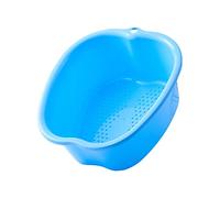 Grand bac de bain de pieds en plastique portable pour ongles d'orteils et chevilles Bleu 37,3 x 33 x 15 cm