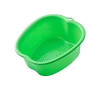 Grand bac de bain de pieds en plastique portable pour ongles d'orteils et chevilles Vert 37,3 x 33 x 15 cm