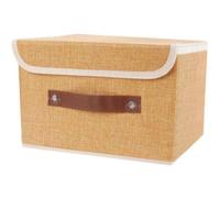 Grand bac de rangement avec couvercle boîte de rangement pliable pour le linge cube de rangement pour organiser les placards (ma