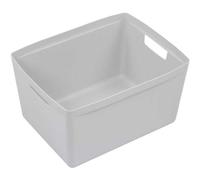 Grand Bac de rangement design 28 litres - Gris Clair