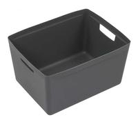 Grand Bac de rangement design 28 litres - Gris Foncé