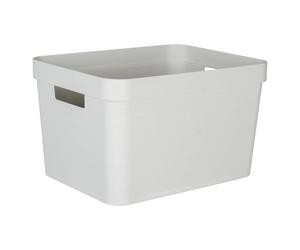 Grand Bac de rangement moderne 30 litres EDA - Blanc