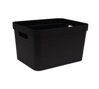 Grand Bac de rangement moderne 30 litres EDA - Noir
