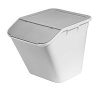 Grand Bac de rangement ou tri avec couvercle incliné 51 litres
