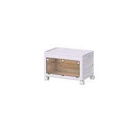 Grand bac de rangement pliable à roulettes - 54,1 cm de large, idéal pour la maison, solution peu encombrante et bacs de rangement polyvalents pour un accès facile