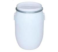 Grand Bac De Stockage Plastique Avec Couvercle, Réservoir D'Eau Sans BPA Compatible Alimentaire, Seau Collecteur D'Eau De Pluie Polyvalent Pour Maison Jardin Usage Quotidien(60l-white)