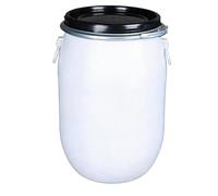 Grand Bac De Stockage Plastique Avec Couvercle, Réservoir D'Eau Sans BPA Compatible Alimentaire, Seau Collecteur D'Eau De Pluie Polyvalent Pour Maison Jardin Usage Quotidien(60l-white lid)