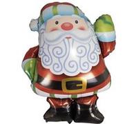 Grand ballon aluminium père Noël de 70cm (x1) REF/19120 - ptit clown multicolore