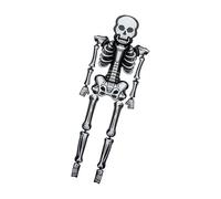 Grand ballon de fête en forme de squelette de 2,55 m facile à gonfler pour événements et photomatons