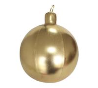 Grand ballon de Noël gonflable - Décoration festive pour l'hiver, la terrasse, l'intérieur et l'extérieur - 40 x 40 x 54 cm - Doré