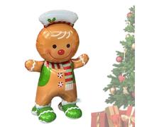 Grand ballon de Père Noël sur pied en aluminium - Figurine de Noël - Accessoire photo festif pour fêtes de fin d'année, Nouvel An, décoration de maison et d'événement - 72 g