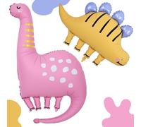 Grand ballon gonflable en mylar à l'hélium pour filles et garçons - 96,5 à 109 cm - Motif dinosaure - Pour fête prénatale, anniversaire, jardin d'enfants - Accessoires photo de la jungle