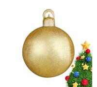 Grand Ballon Gonflable Noël | Décoration Fête Boule Extérieur | Sphère PVC Réutilisable Étanche pour Extérieur Intérieur Porche Piscine Saison Hivernale