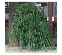 Grand bambou artificiel de 1,8 m de haut avec feuilles vertes luxuriantes pour décoration extérieure/intérieure brise-vue terrasse et projets de bricolage Parfait pour 90 paramètres