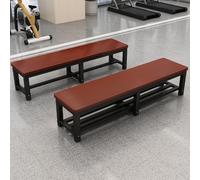 Grand banc de rangement ottoman avec support en métal - Élégant bout de lit parfait pour entrée, salle à manger, salon et couloir - Finition noyer (140 x 35 cm)