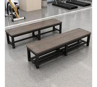 Grand banc de rangement ottoman gris avec support en métal - Extrémité de lit polyvalente pour entrée, salle à manger, salon et couloir (100 x 35 cm)