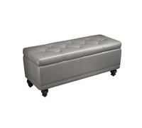 Grand Banc Ottoman capitonné avec Rangement, étagère à Chaussures multifonctionnelle for Couloir avec siège rembourré, Meuble à Chaussures Moderne for Salon(Light Gray,40cm)