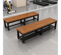 Grand banc ottoman de rangement avec support en métal - Élégant bout de lit pour entrée, salle à manger, salon, utilisation extérieure (cerise, 80 x 35 cm)