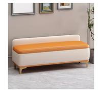 Grand banc ottoman de rangement en similicuir avec plateau relevable - Coffre spacieux rembourré en PU pour chambre à coucher et salon