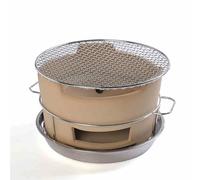 Grand barbecue portable en céramique pour barbecue en argile rond pour le camping et la maison, parfait pour la cuisine de table et les rassemblements.