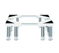 Grand Base De Machine à Laver RéFrigéRateur 91-105cm Support Electro MéNager Support Lourd Socle Lave Linge Seche Linge Acier Inoxydable pour SèChe Linge CongéLateur 12 Pieds