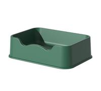 Grand Bassin à litière carré Anti-éclaboussures pour Chat, Conception Semi-fermée avec des parois Hautes pour Plus d'intimité et Un Nettoyage Facile, Bassin de Toilette en