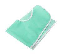 Grand Bavoir Réutilisable Adulte en PVC Imperméable pour Repas | Léger Vert Clair, Tour de Cou Réglable, Tissu Enduit PVC, Usage Maison et Soin