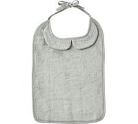 Grand bavoir Soft bambou et gaze de coton vert de gris