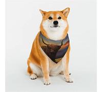 Grand bétail dans Un pré au Sommet d'une Colline Bandanas pour Chien, écharpe Triangulaire réversible pour garçon et Fille, Bandana pour Petits, Moyens, Grands et très Grands Chiens