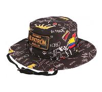 Grand Bob El Patron Noir et Doré Strass Streetwear Colombia - Taille Unique - Noir