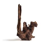 Grand bois flotté naturel pour aquarium, base à coupe plate, 30-40 cm
