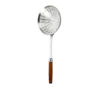 Grand bol à fente - Poignée confortable - Louche pour égoutter et cuisiner - Ustensiles de cuisine en métal