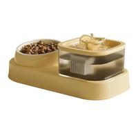 Grand bol alimentaire pour chat - 2 en 1 - Mangeoire pour animaux de compagnie avec nourriture pour fontaine à eau et récipient alimentaire - Fournitures automatiques de nourriture pour chat et