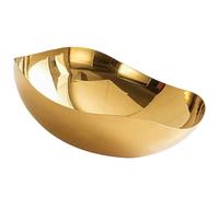 Grand bol de service en acier inoxydable comptoirs de fruits moderne panier de fruits snacks stockage centre de table décoratif saladier en métal