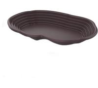 Grand bol d'eau pour reptiles en ABS avec rampe antidérapante | Bain et alimentation à double usage pour tortues et lézards, dragon barbu et serpent, design antidérapant, matériau ABS