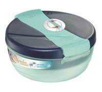 Maped Bol à déjeuner Origins – 1,4 L, 3 compartiments (1 amovible) – Ouverture facile – Bleu