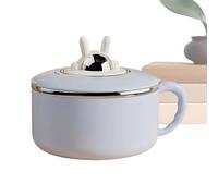 Grand bol en acier inoxydable, ensemble de vaisselle de 1200 ml, couvercle égouttoir pour nouilles, solution de stockage des aliments avec design robuste, bol de cuisine en acier robuste, kit de