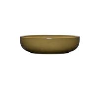 Grand bol en céramique vert olive, rond - Hübsch, Amare - Ø28x8 cm