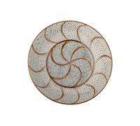 Grand bol en grès marron, rond, peint à la main - Bloomingville, Heikki - Ø32x9 cm