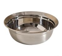 Grand bol mélangeur en acier inoxydable 316 avec bec verseur, passe au lave-vaisselle, design profond pour pâte et salade, résistant à la chaleur, argenté (18 cm)